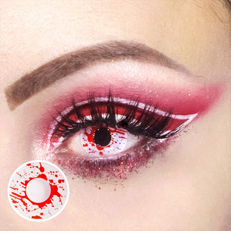 Halloween Trauma White Coloured Contact Lenses