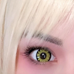 Halloween Miracle Yellow Prescription Coloured Contact Lenses