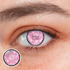 Cosplay Coral Pink Coloured Contact Lenses