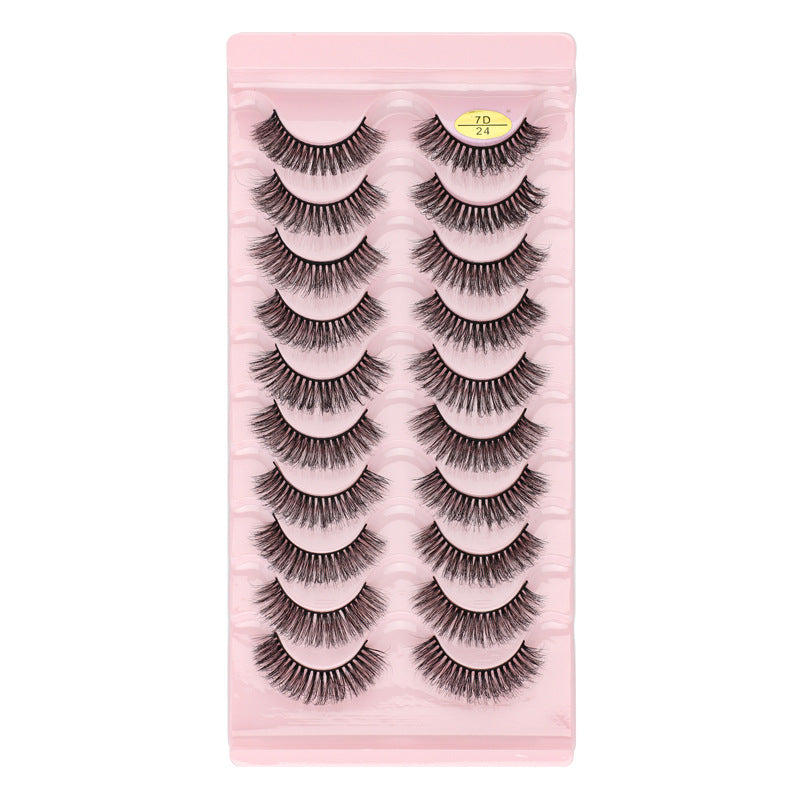 7D Dense 10 Piece Mink Hair Eyelashes