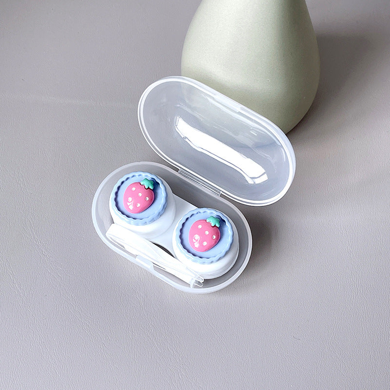 Small Fresh Bear Rabbit Colored Contact Lens Case