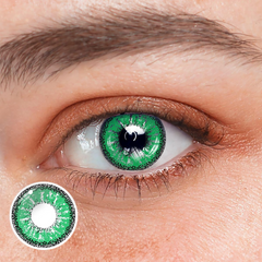 Cosplay ICE Green Prescription Coloured Contact Lenses