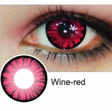 Halloween Miracle Wine-red Prescription Coloured Contact Lenses