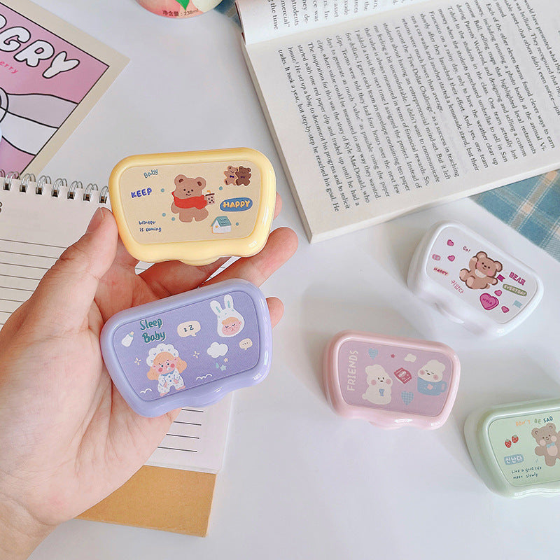 Cute Bear Colored Contact Lens Case