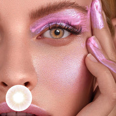 Perla Pink Prescription Coloured Contact Lenses