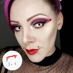 Halloween Trauma White slit Coloured Contact Lenses