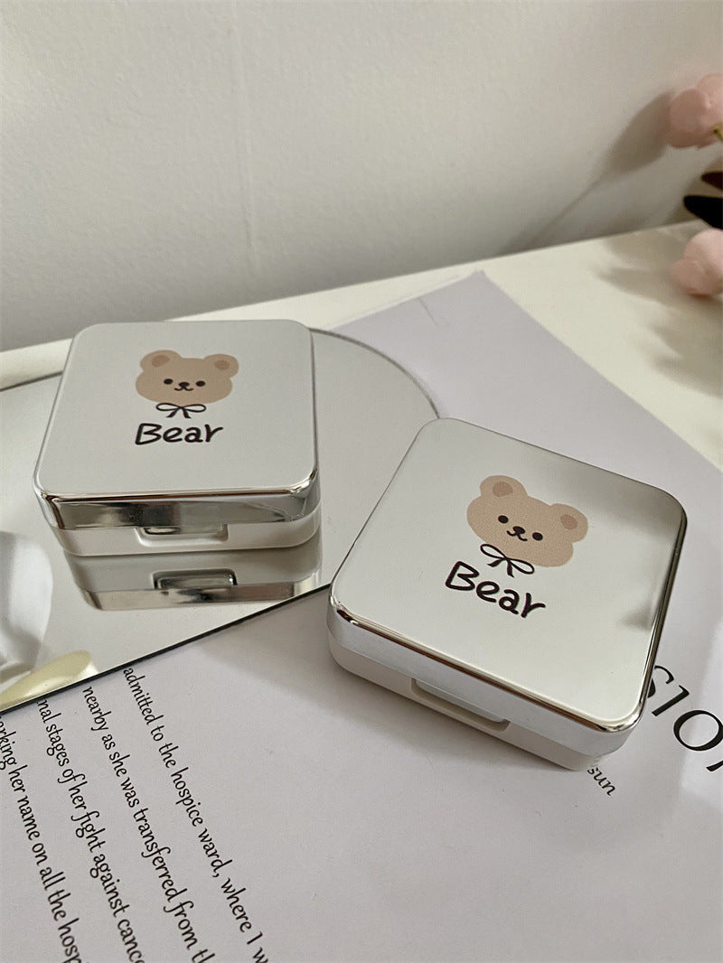 Lovely Bear Colored Contact Lens Case