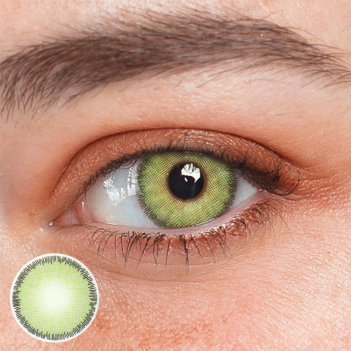 Breena Green Coloured Contact Lenses