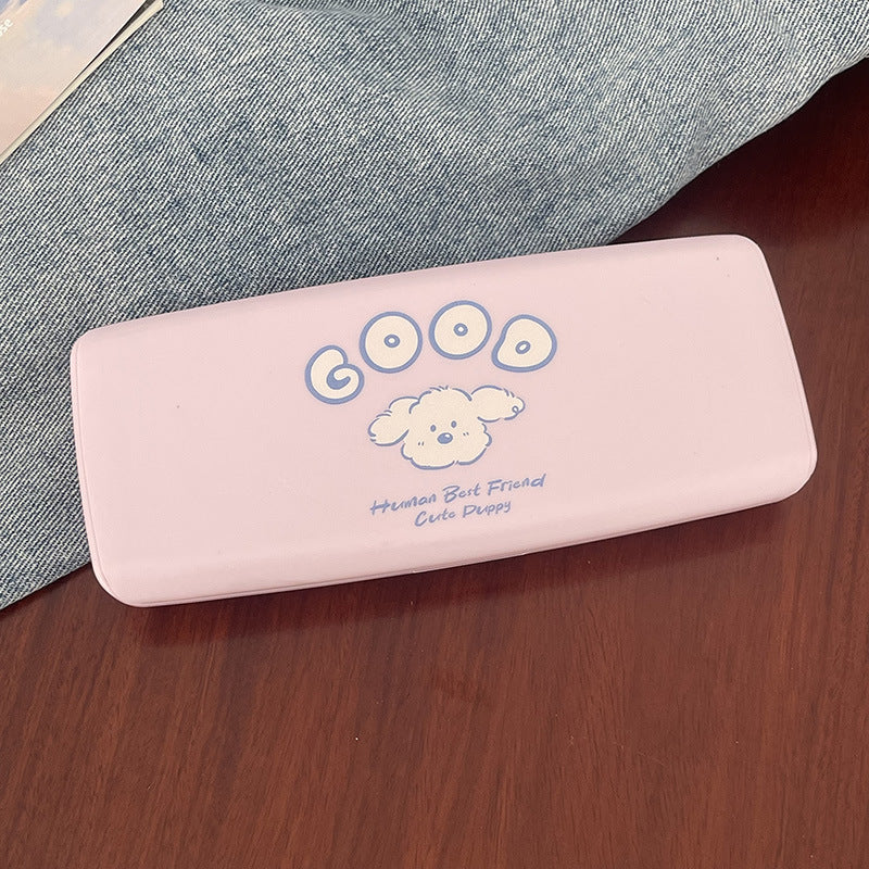 Cute Puppy Thickened Colored Contact Lens Case