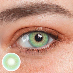 Perla Light Green Prescription Coloured Contact Lenses