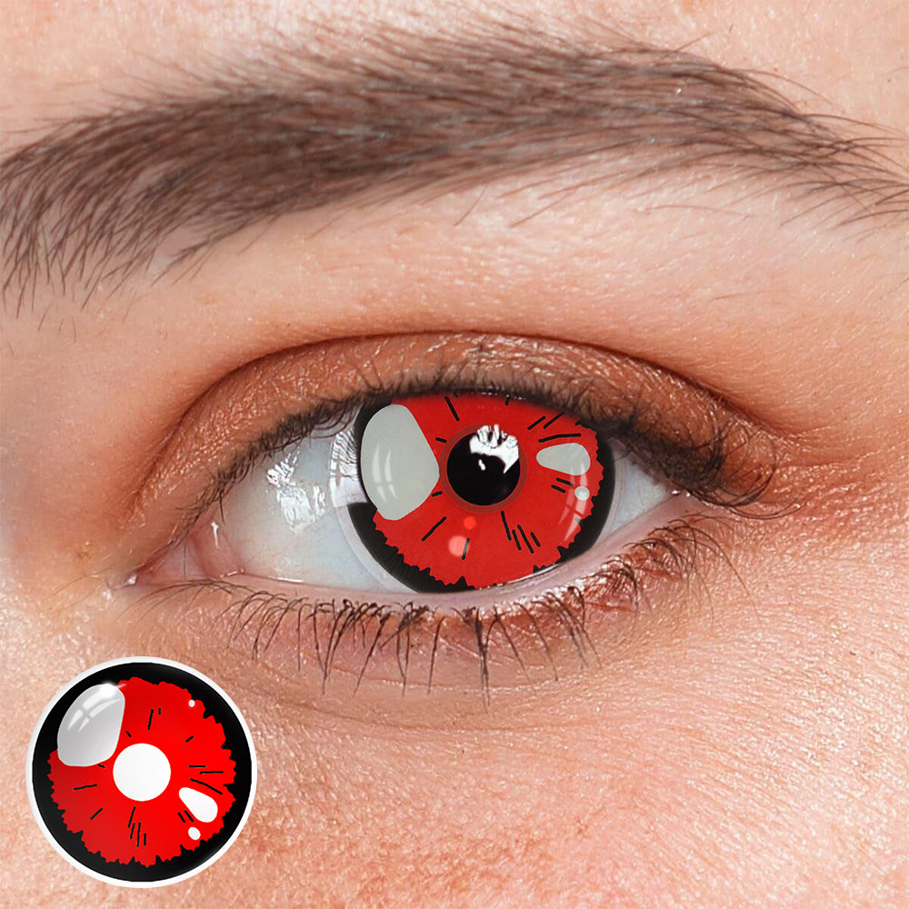 Cosplay Black Lobelia Red Coloured Contact Lenses