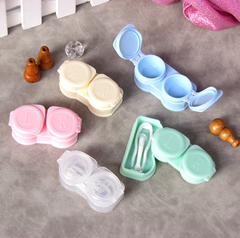 Macaroon flip cover Colored Contact Lens Case