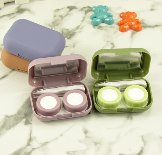 Simple Scrub Multicolor Colored Contact Lens Case