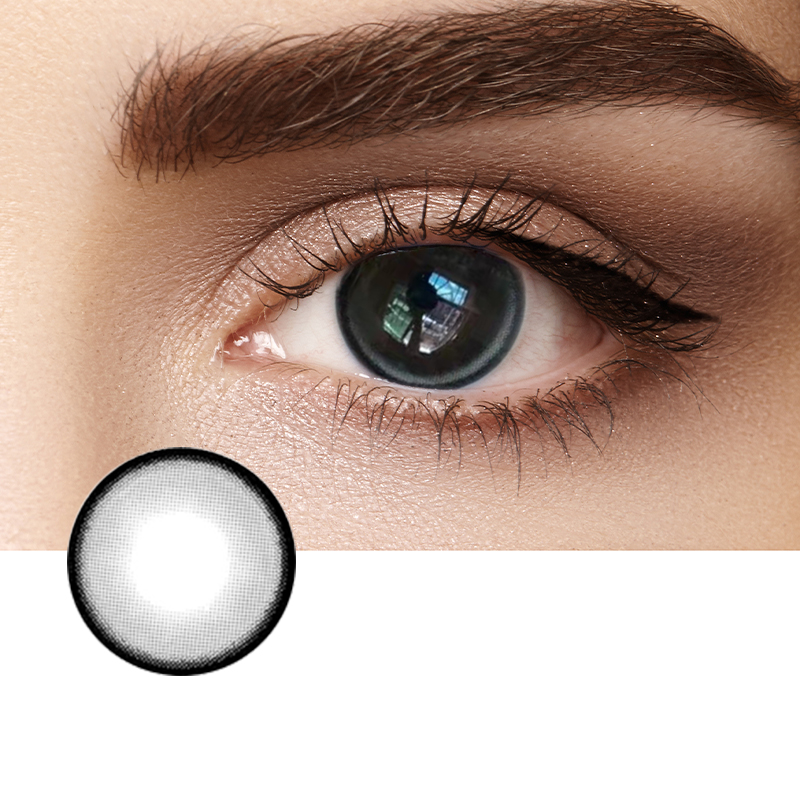 Pearl Grey Coloured Contact Lenses