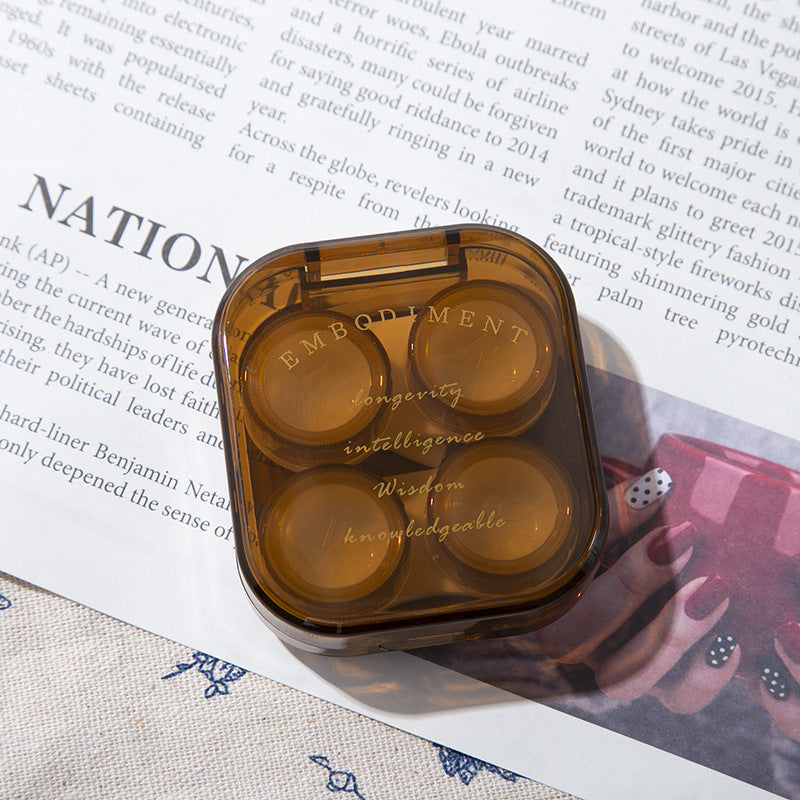 Concise Colored Contact Lens Case