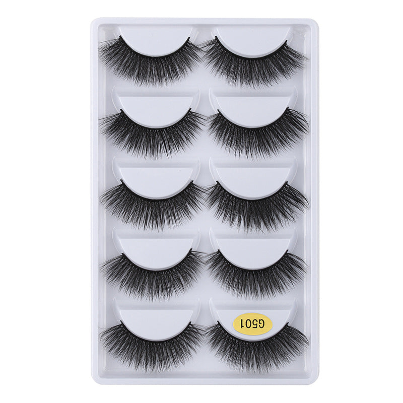 3D Cat Eye 10 Piece Mink Hair Eyelashes