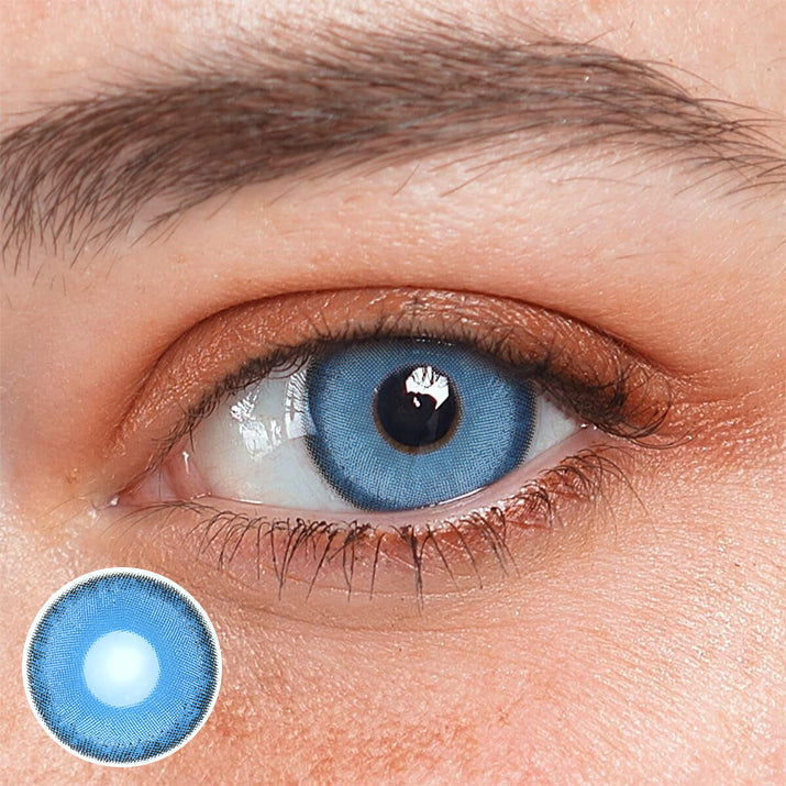 Beagan Blue Coloured Contact Lenses