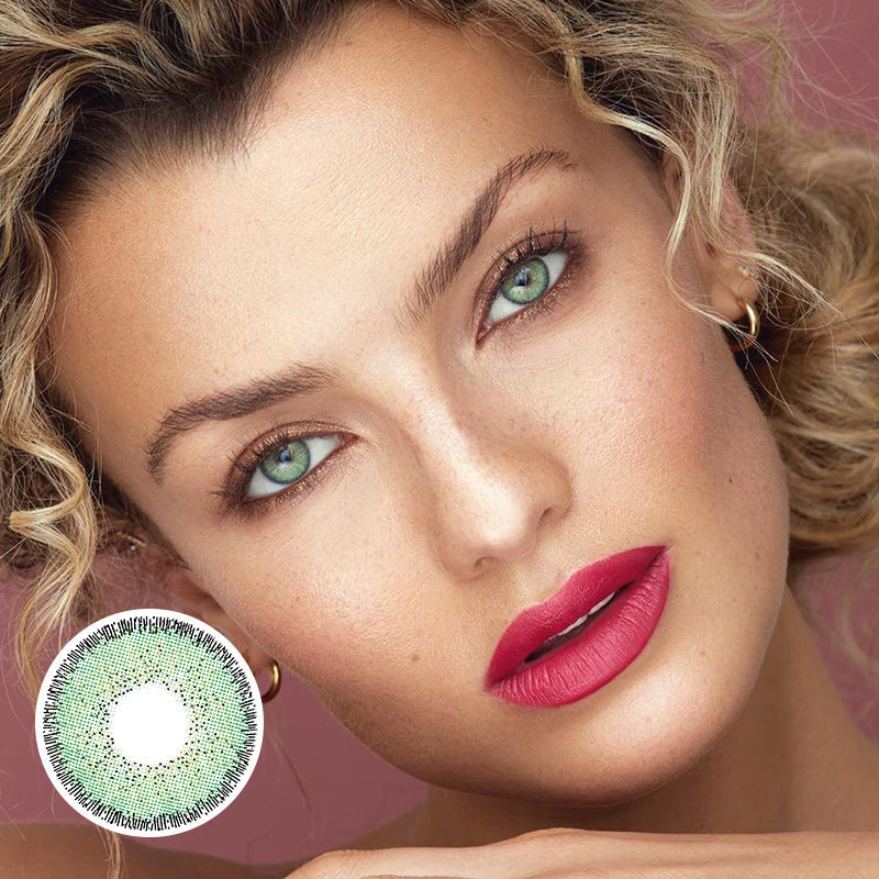 Natural Colors ESMERALDA Green Coloured Contact Lenses