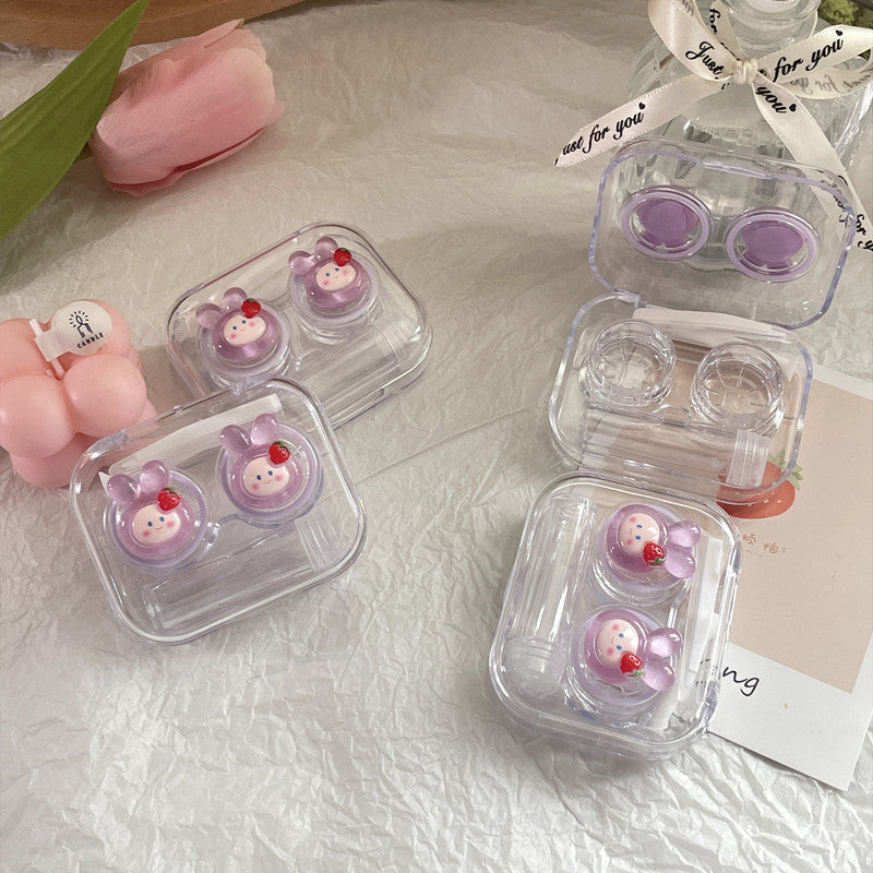 Mini Rabbit Colored Contact Lens Case