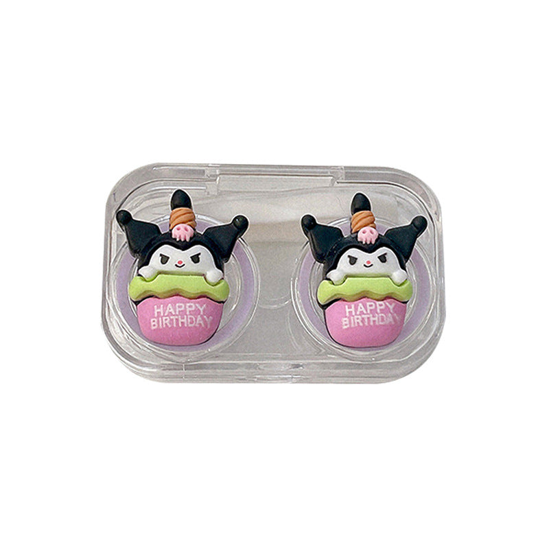 Birthday Apron Cartoon Colored Contact Lens Case