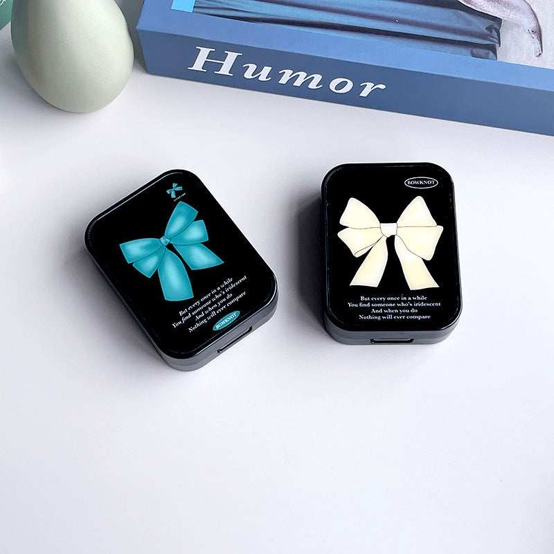 Minimalist Bowknot Colored Contact Lens Case