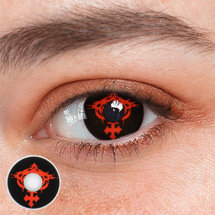 Cosplay Totem Red Coloured Contact Lenses