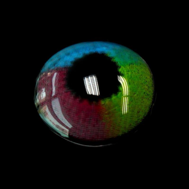 Halloween Rainbow Multi Rainbow Coloured Contact Lenses