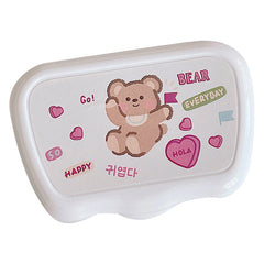 Cute Bear Colored Contact Lens Case