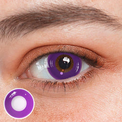 Cosplay Circle Line Purple Coloured Contact Lenses