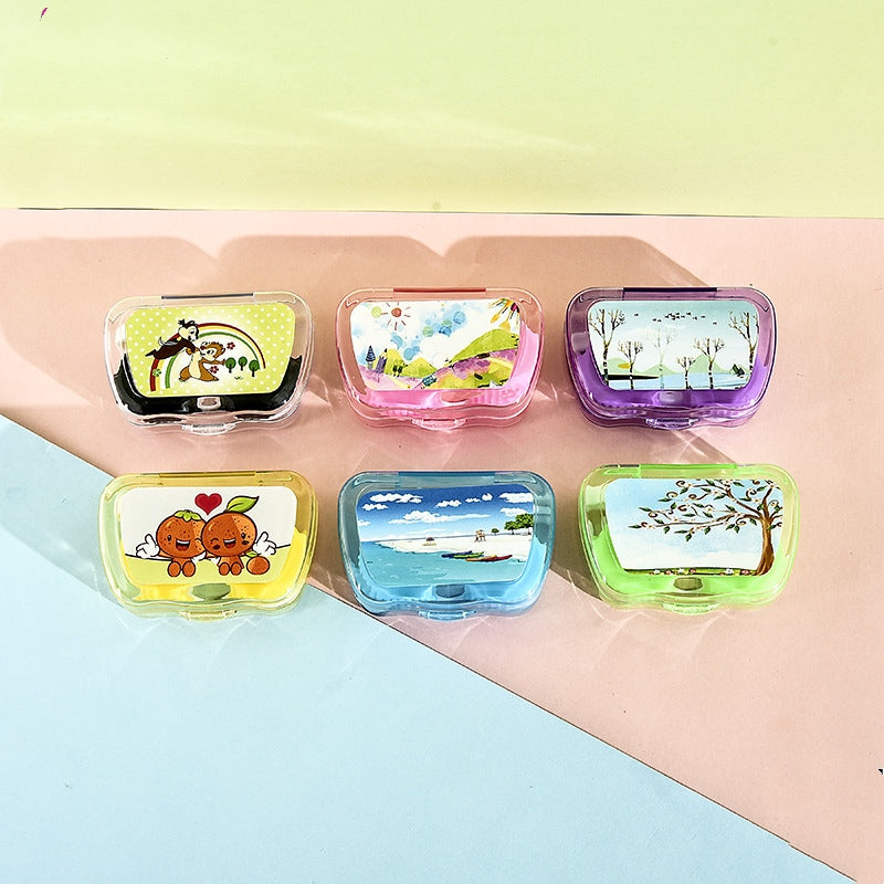 Cartoon Mini Colored Contact Lens Case