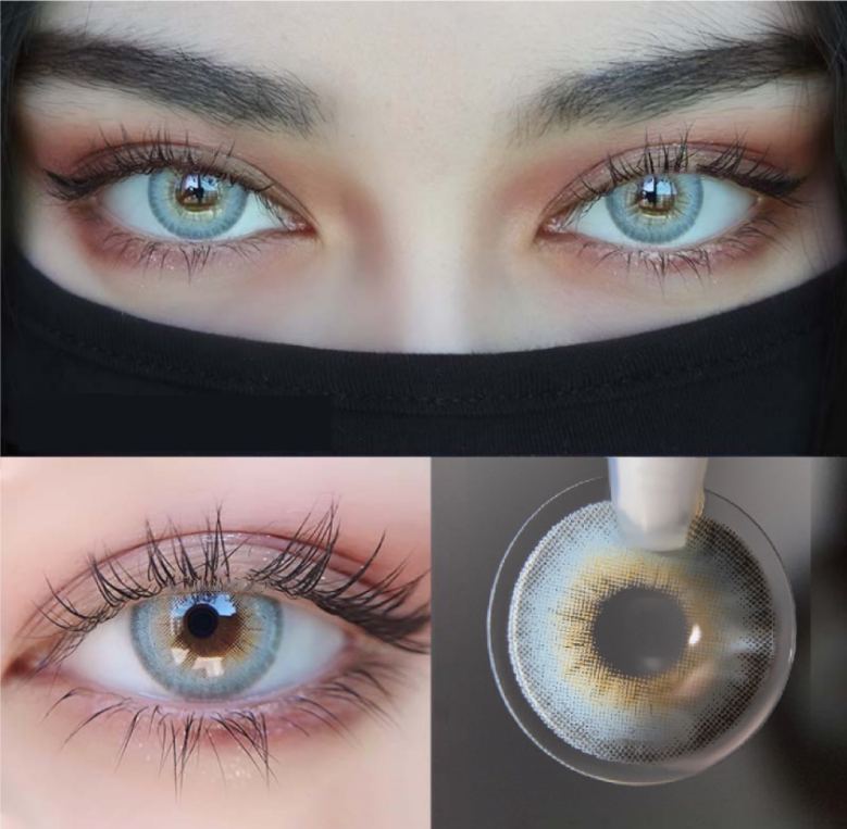 LA GIRL Blue Prescription Coloured Contact Lenses