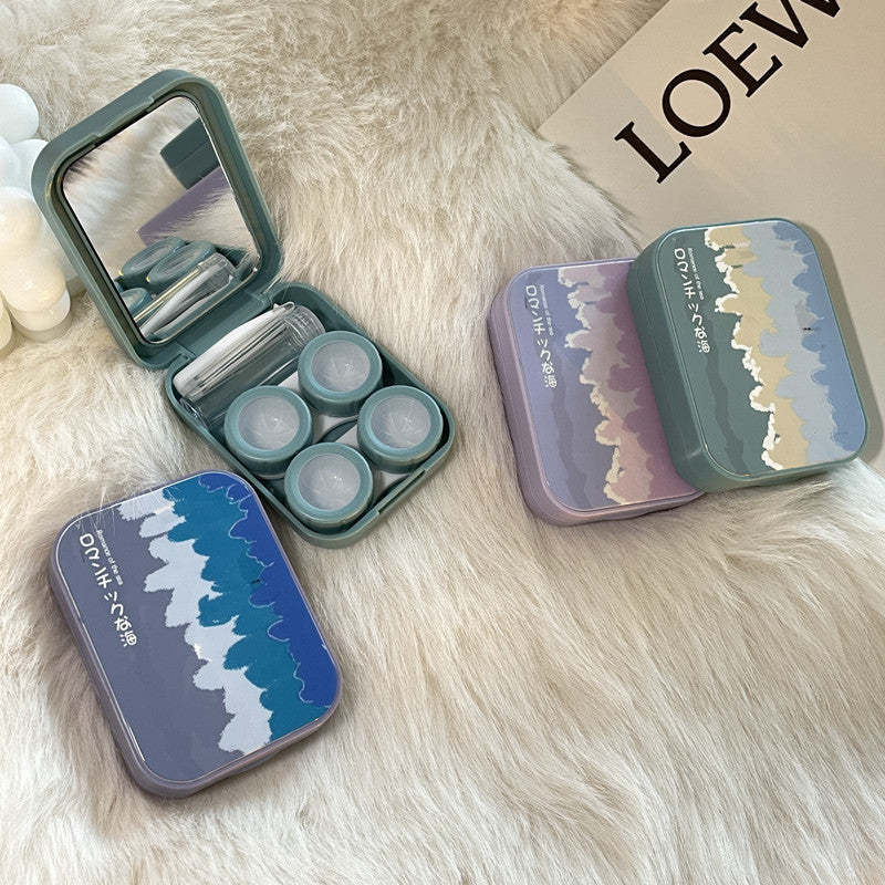 Gorgeous Ocean ~ Ins Portable Colored Contact Lens Case