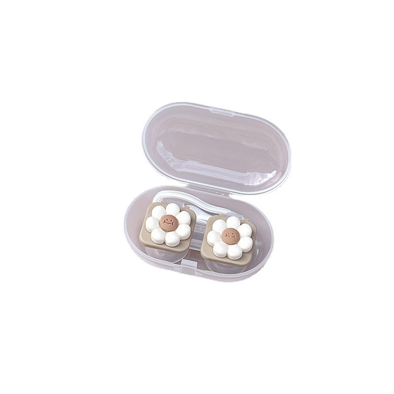 Flower Colored Contact Lens Case