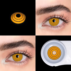 Cosplay Chainsaw Man Makima Yellow Coloured Contact Lenses