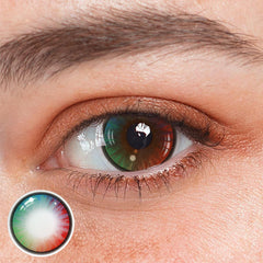 Cosplay Rainbow Kaleidoscope Coloured Contact Lenses