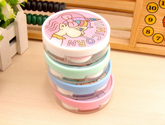 Cute Girl Multicolor Colored Contact Lens Case