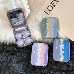 Gorgeous Ocean ~ Ins Portable Colored Contact Lens Case