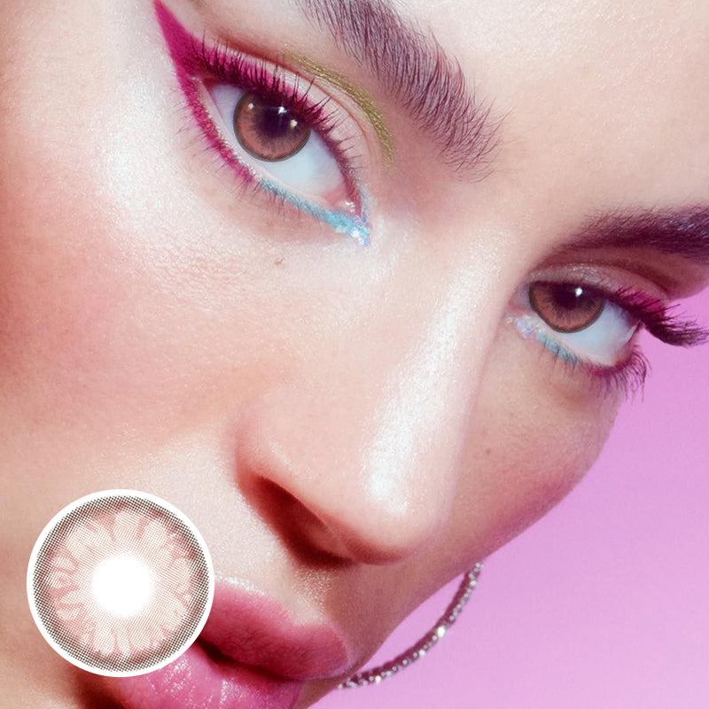 Gem Pink Coloured Contact Lenses