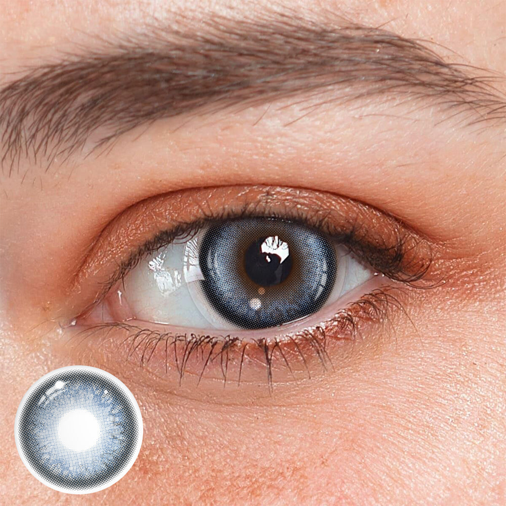 Penina Blue Prescription Coloured Contact Lenses