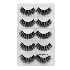 New 3D 5 Piece Mega-nice Mink Hair Eyelashes