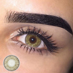 Flower Brown Coloured Contact Lenses