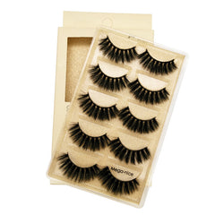 New 3D 5 Piece Mega-nice Mink Hair Eyelashes