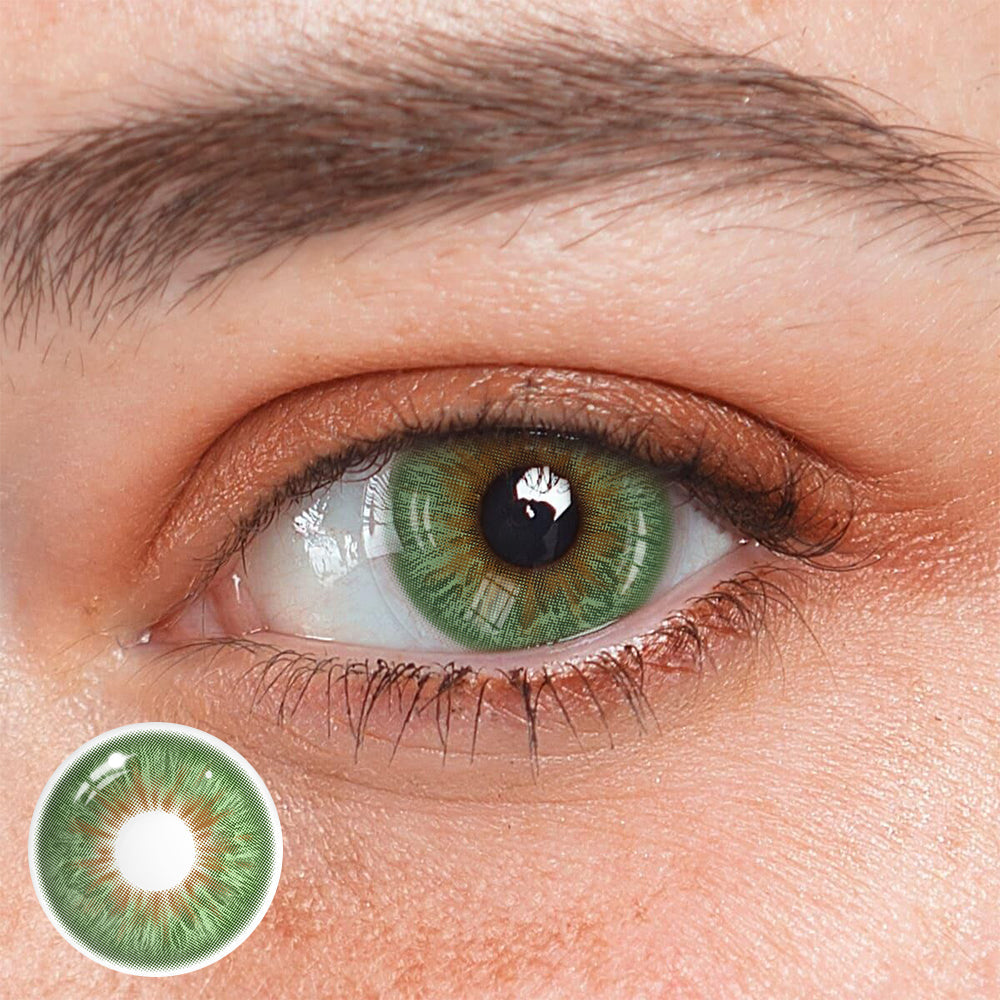 Olivia Green Coloured Contact Lenses