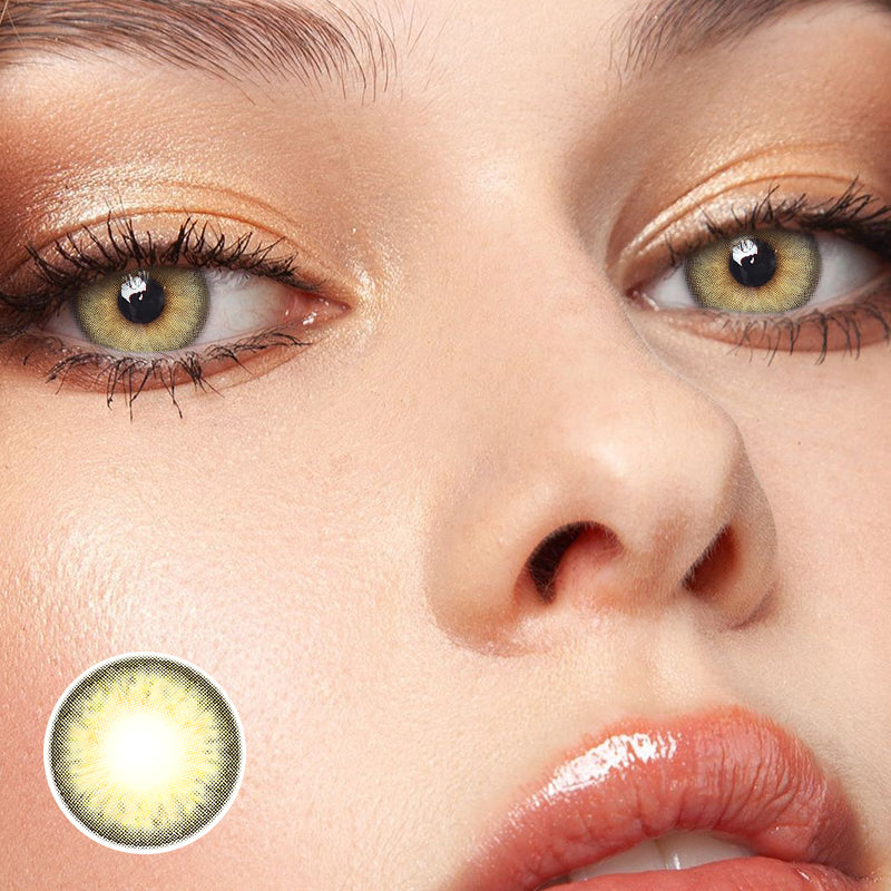 Margaret Daisy Orange Coloured Contact Lenses