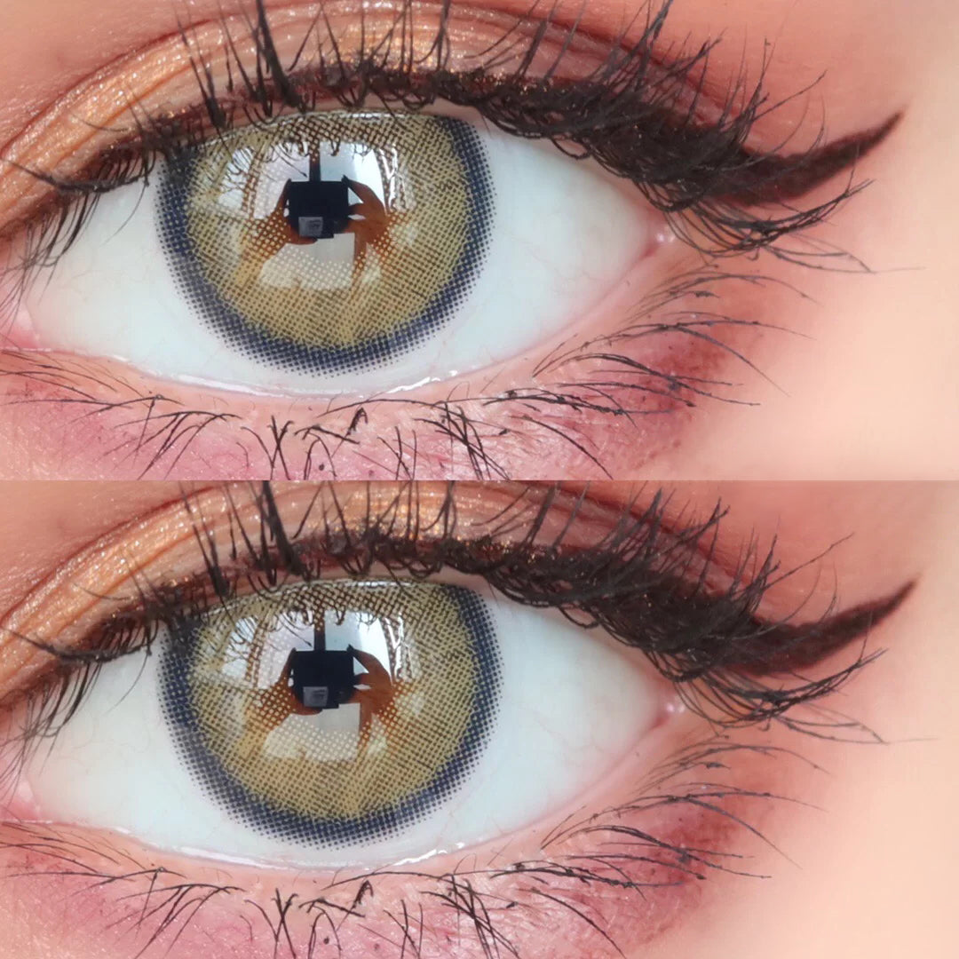 Neala Green Prescription Coloured Contact Lenses