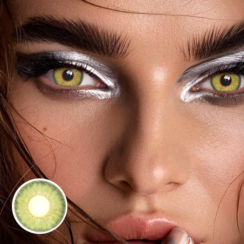 Elida Green Coloured Contact Lenses