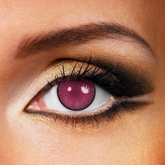 Cosplay Rose mesh pink Coloured Contact Lenses