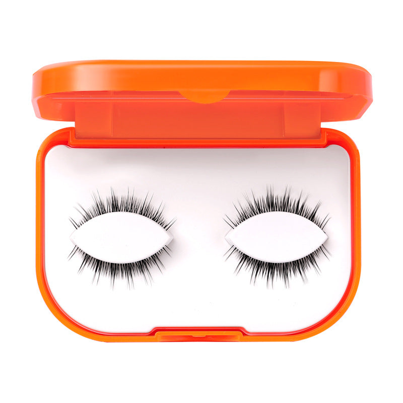 New Eye-Shaped Support Little Devil Self-Adhesive False Eyelashes Natural Piece Mink Hair Eyelashes