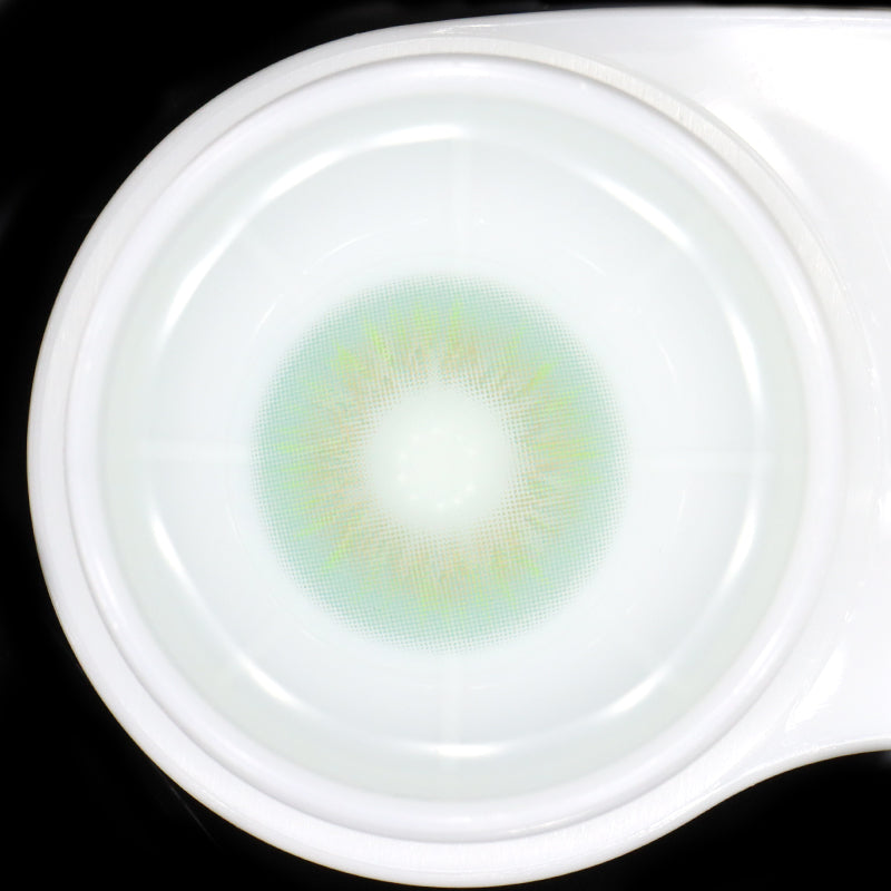 Perla Light Green Prescription Coloured Contact Lenses