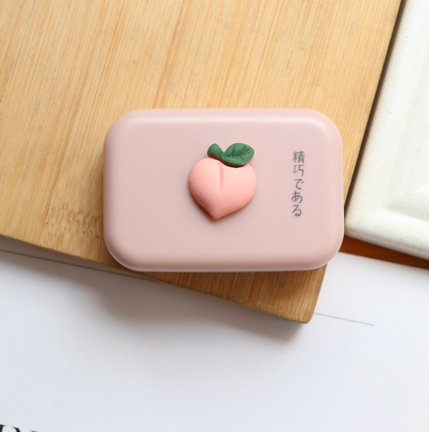 INS Fish-like Simple Colored Contact Lens Case